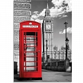 Постер Лондон телефонная будка (большой) #1