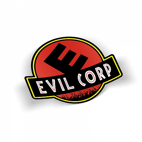 Стикер Еvil Corp (Jurasstic Park)