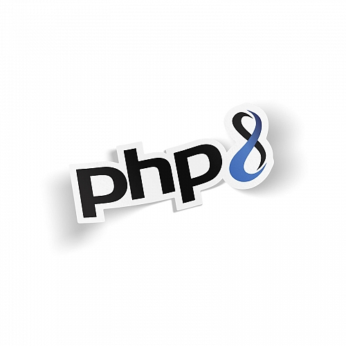 Стикер  PHP 8 black