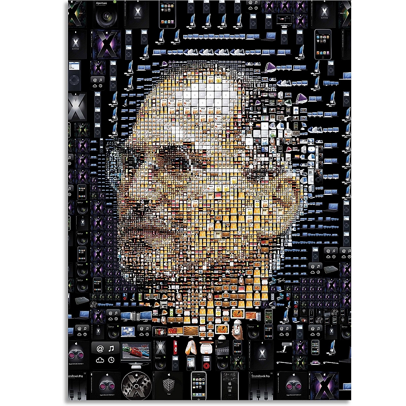 Постер Стив Джобс мозайка #1