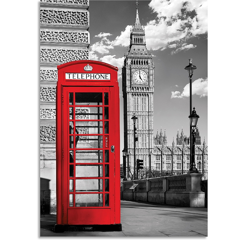 Постер Лондон телефонная будка (большой) #1