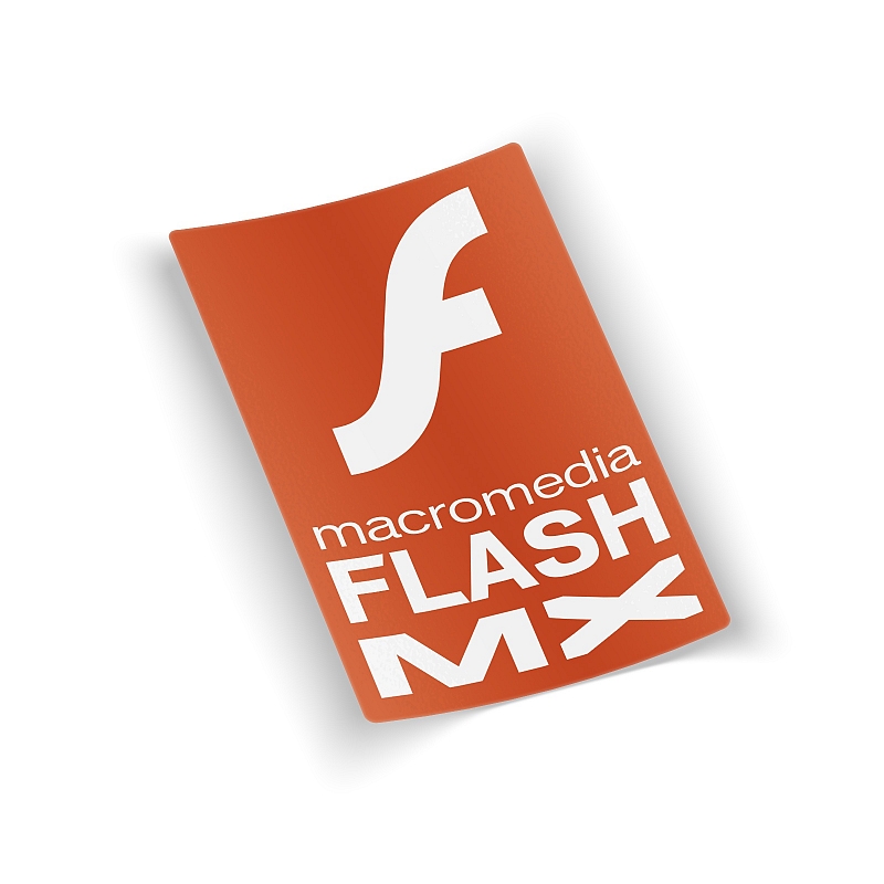 Стикер Macromedia Flash MX #1