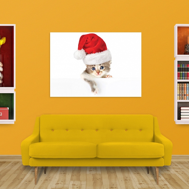Постер «Новогодняя кошка» #2