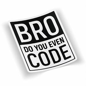 Стикер Bro Do You Even Code Стикер Bro Do You Even Code