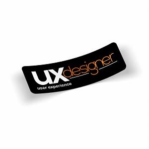 Стикер UX Designer (black)
