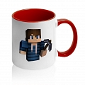 Кружка Minecraft blue boy #2 Кружка Minecraft blue boy #2