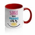 Кружка Start your morning with a smile #2 Кружка Start your morning with a smile #2