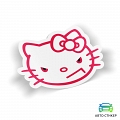 Наклейка злая Hello Kitty #1 Наклейка злая Hello Kitty #1