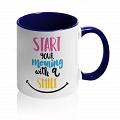 Кружка Start your morning with a smile #5 Кружка Start your morning with a smile #5