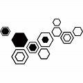 Наклейка на стену «Декорация из шестигранников» #1 Наклейка на стену «Декорация из шестигранников» #1