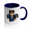Кружка Minecraft blue boy #1 Кружка Minecraft blue boy #1