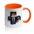 Кружка Minecraft blue boy #5 Кружка Minecraft blue boy #5