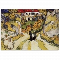 Постер Винсент Ван Гог - Улица и лестница в Овере #1 Постер Винсент Ван Гог - Улица и лестница в Овере #1