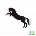 Наклейка силуэт стоящей лошади #1 Наклейка силуэт стоящей лошади #1