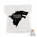 Сувенирная футболка Winter is coming #1