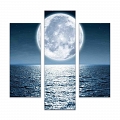 Модульная картина Лунная гладь #2 Модульная картина Лунная гладь #2