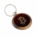Брелок Bitcoin из дерева #2