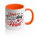 Кружка I Love You every day from my Heart #2 Кружка I Love You every day from my Heart #2