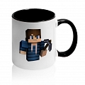 Кружка Minecraft blue boy #4 Кружка Minecraft blue boy #4