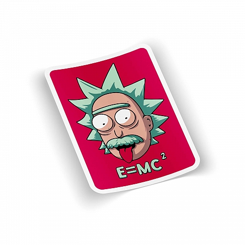 Стикер Рик и Морти - Эйнштейн