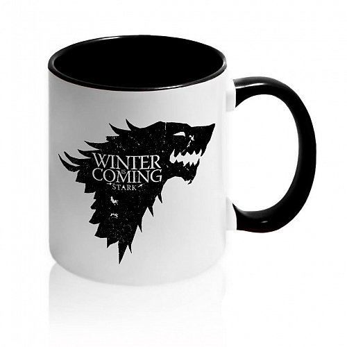 Кружка Winter is Coming черная