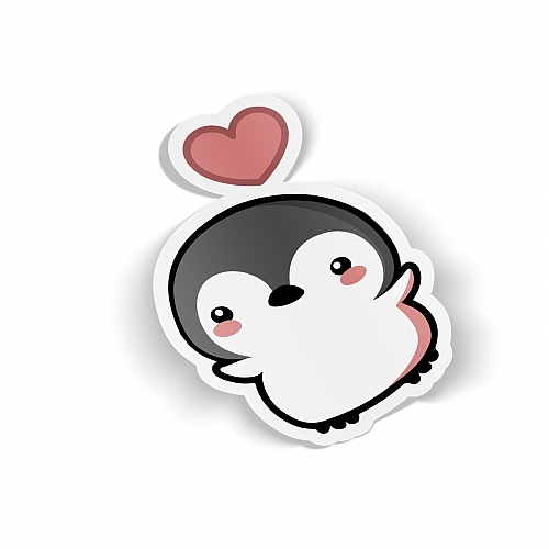 Стикер «Пингвинчик с любовью»