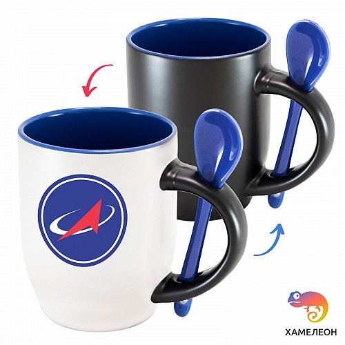 Кружка хамелеон Роскосмос