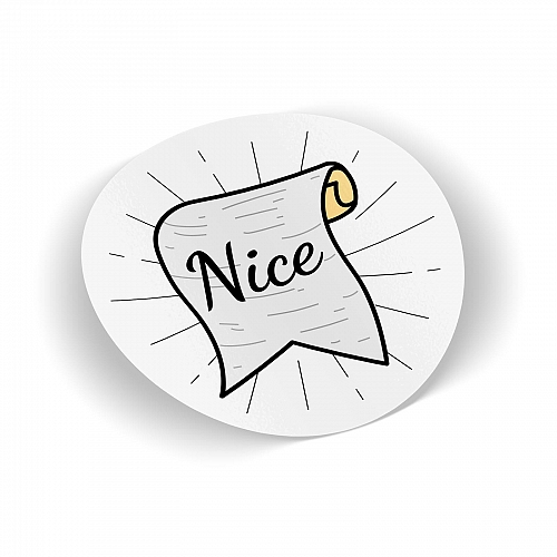 Стикер  Nice
