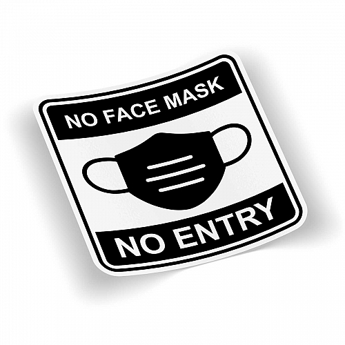 Стикер No mask black