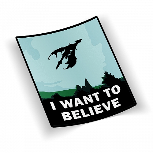 Стикер I Want to Believe