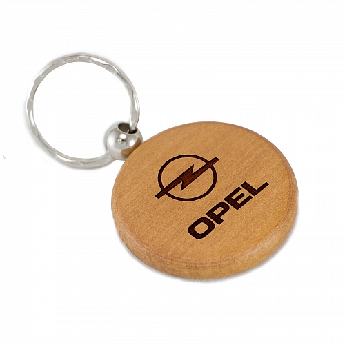 Брелок Opel из дерева