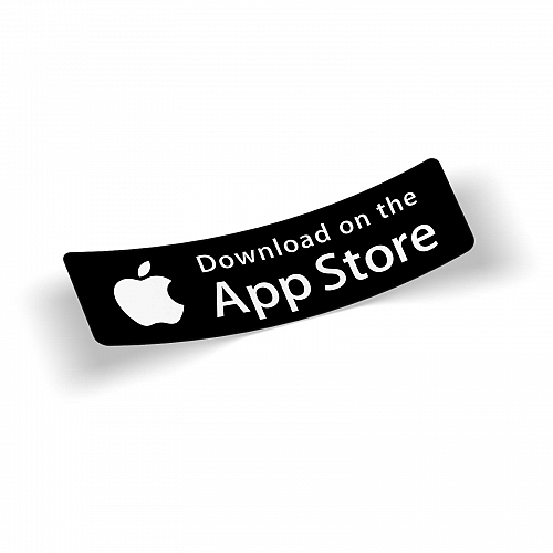 Стикер Download on the App Store