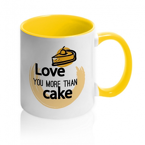Кружка Love you more than Cake