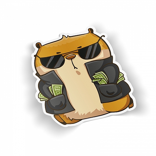 Стикер «Хомяк Сеня» - Gangna