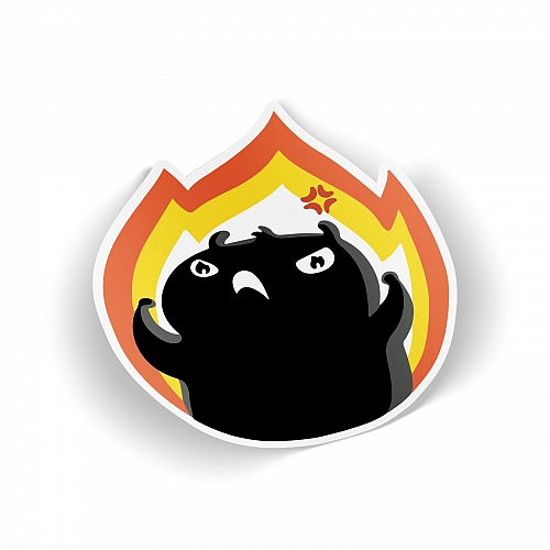 Стикер «Хомяк Сеня» - В ярости