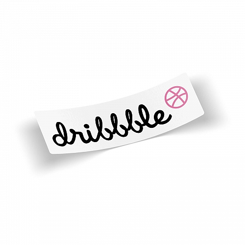 Стикер Dribbble logo