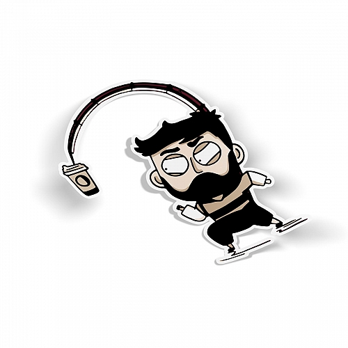 Стикер Эстафета за кофе