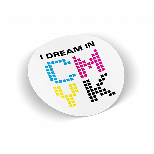 Стикер I Dream in CMYK