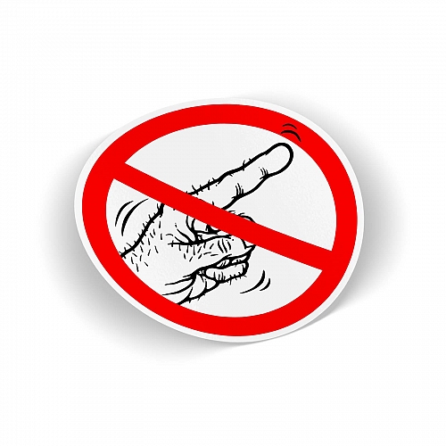 Стикер Don't touch