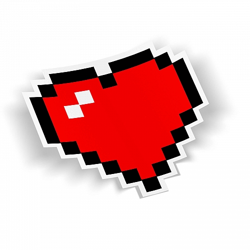 Стикер Пиксельное сердце