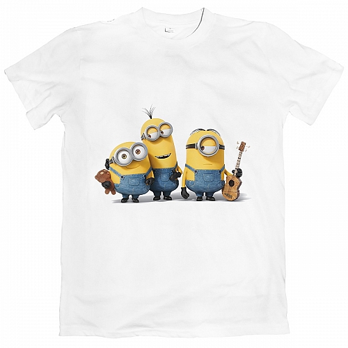 Футболка Миньоны с музыкальными инструментами