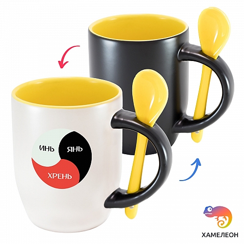 Кружка хамелеон «Инь, Янь, Хрень»