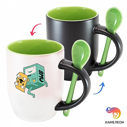 Кружка хамелеон Adventure Time: BMO's Skateboard