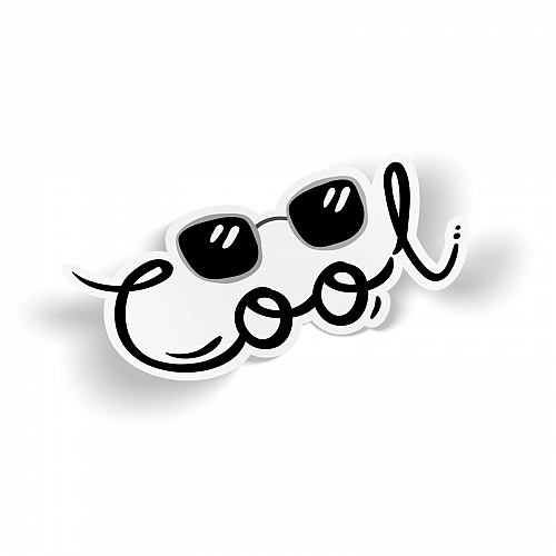 Стикер Cool with Sunglasses