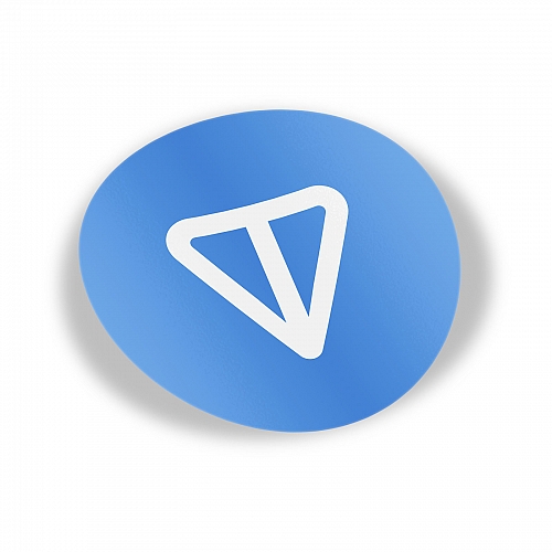 Стикер TON logo
