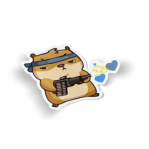 Стикер Сеня пулеметчик