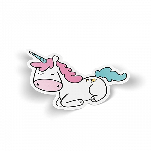Стикер Спящий единорог