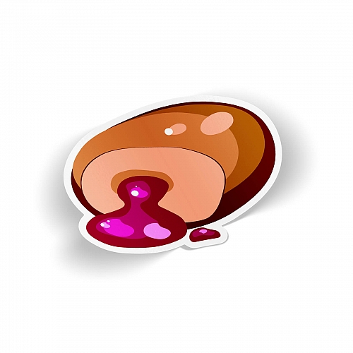Стикер Булочка с джемом