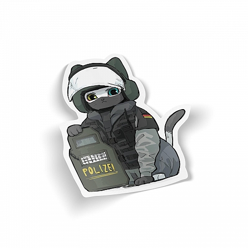 Стикер Rainbow six blitz cat