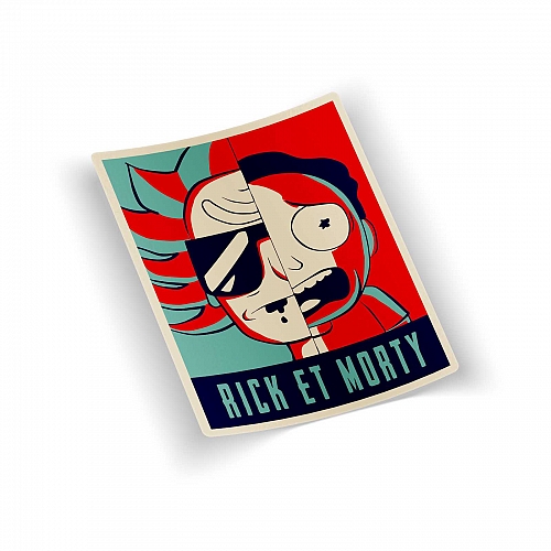 Стикер Рик и Морти (фан арт)